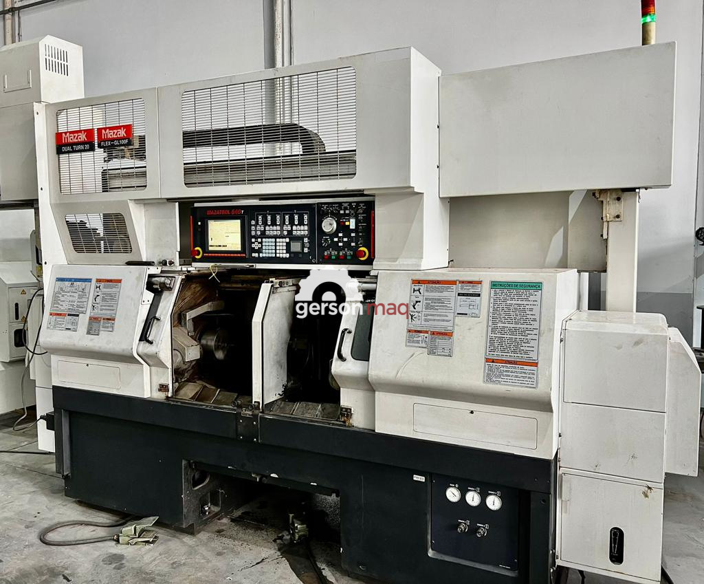TORNO CNC MAZAK DUAL TURN 20 COM SISTEMA CARGA/DESCARGA ANO 2010
